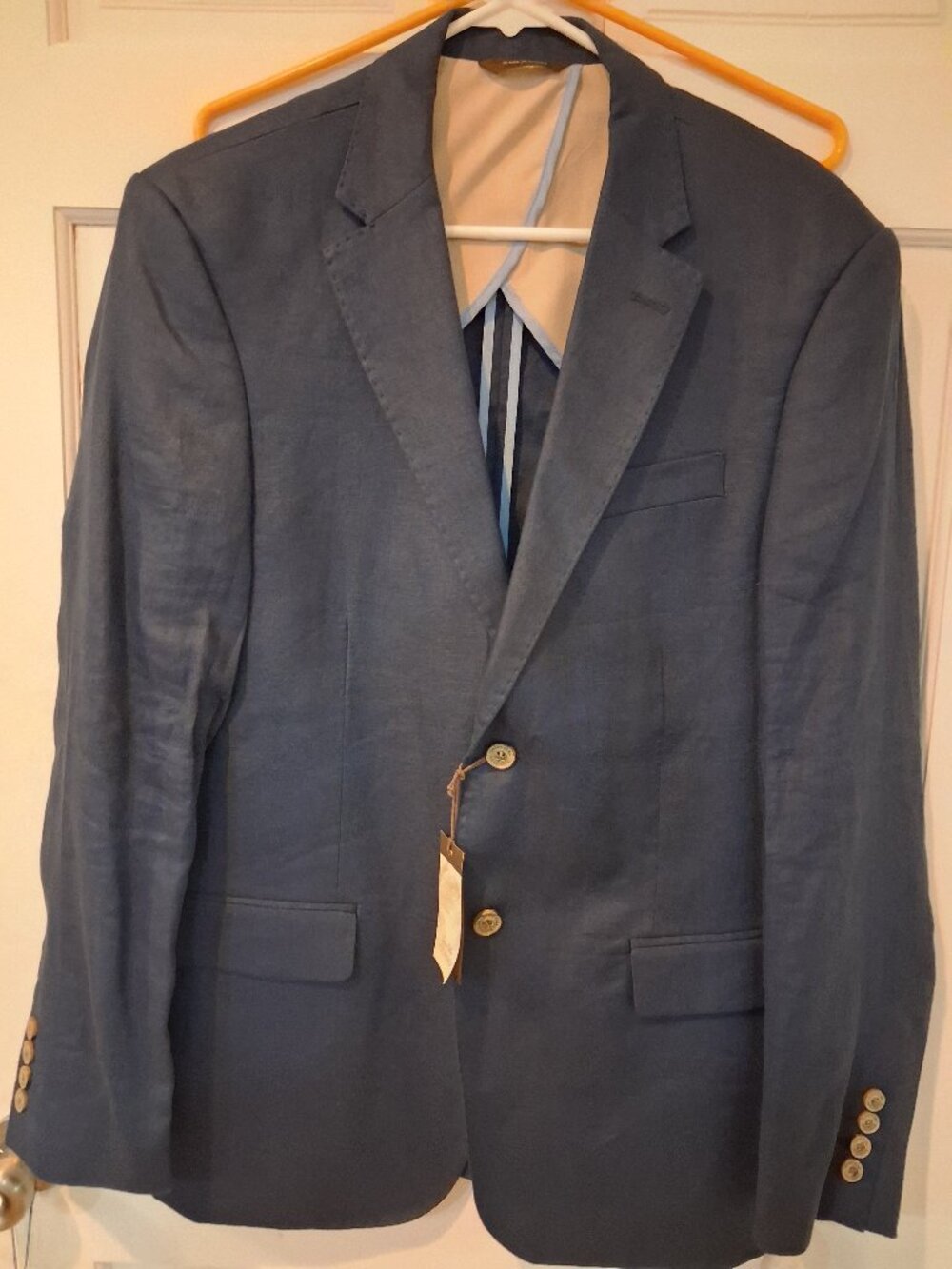 Tasso Elba Island collection linen blazer sz m nwt